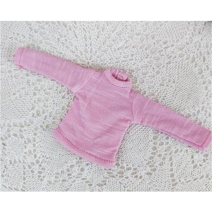 Casual Blythe Doll Clothes – Romper, Plaid Pants & Long Sleeve Top for Licca, Azone, OB24/OB27 Dolls