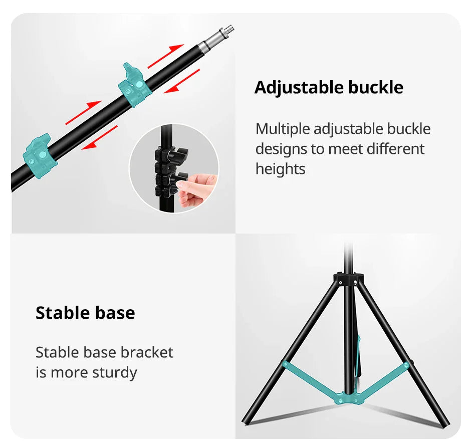 Xnyocn Tripod Floor Tablet Stand — Adjustable Holder for iPad Air, Pro, Mini & 4-13 Inch Tablets