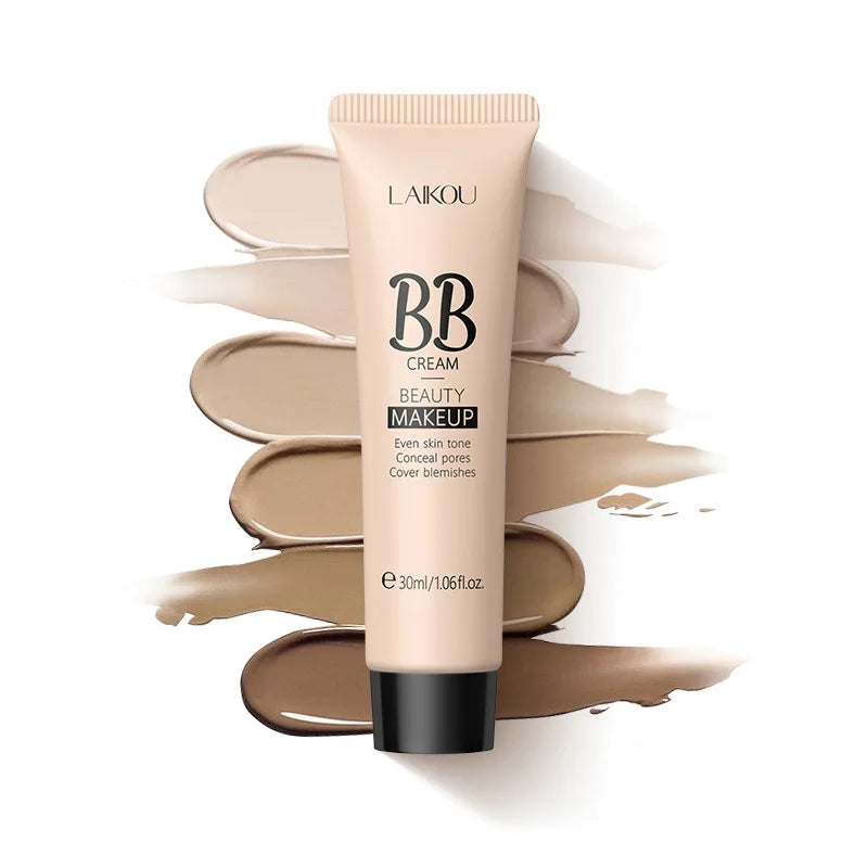 6-Color BB Cream Concealer – 30ml Natural Face Primer & Coverage Foundation