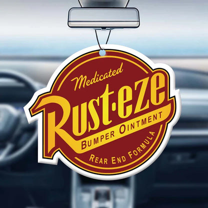 Rust Eze Car Air Freshener – Perfume Pendant for Rearview Mirror, Super Cologne Scent Suspension Decoration