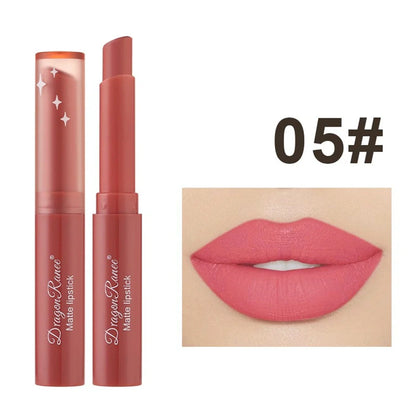 Nude Matte Waterproof Lipstick – Long-Lasting Velvet Red Lipsticks for Women, Non-Fading Lip Makeup