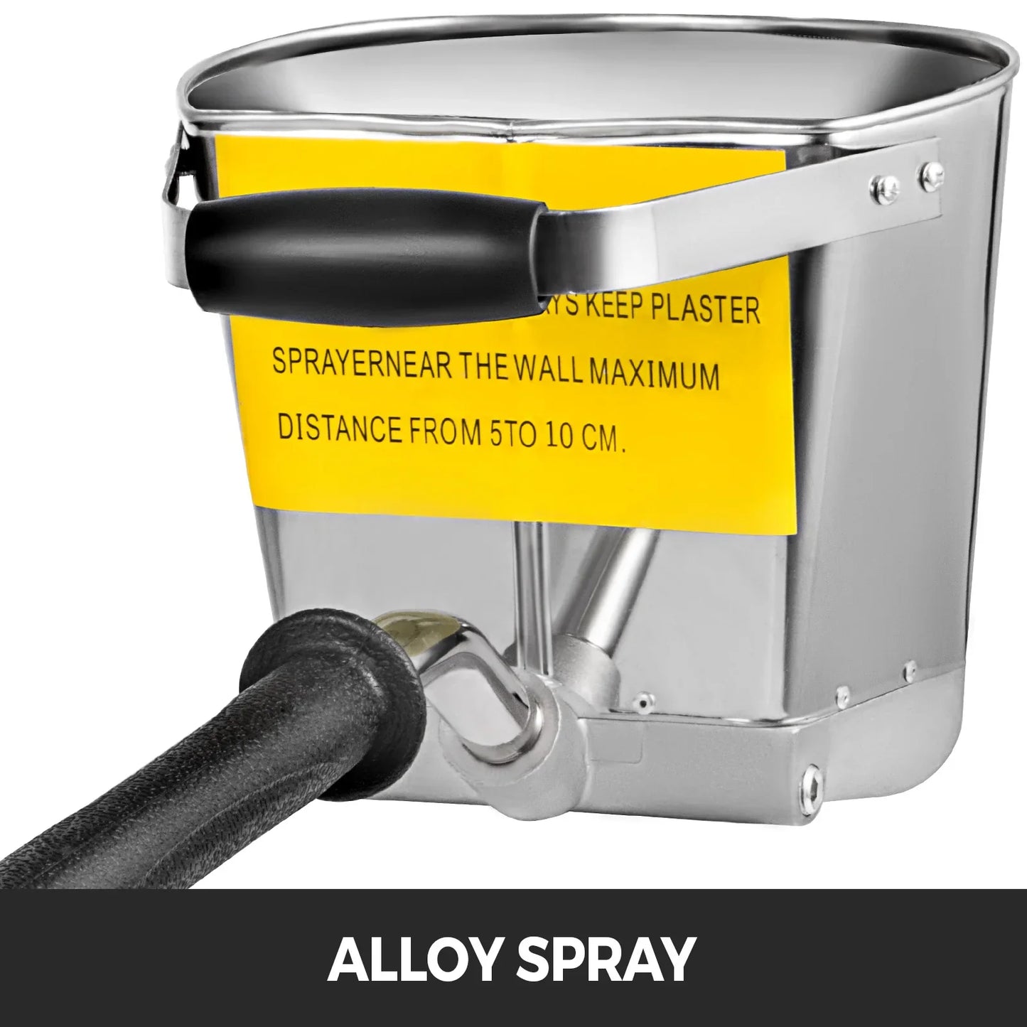 Vevor Cement Mortar Sprayer - Spray Gun for Painting Walls, Ceilings, and More - Includes 4 Jet Hopper Ladle - Construction Tool for Efficient Application