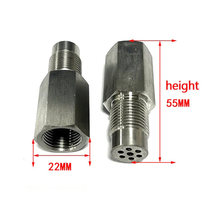 M18*1.5 Mini Catalytic Oxygen Sensor Spacer – SS304 Lambda Sensor Bung & Car Fault Lamp Shield Adapter