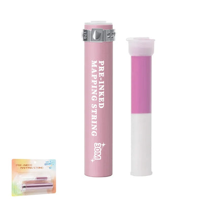 30m Pre-Inked Microblading Mapping String – White Eyebrow Marker Thread for Permanent Makeup & Tattoo Dyeing