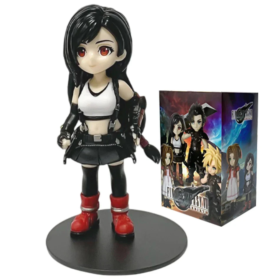11-12cm Final Fantasy Anime Figures – Cloud, Tifa, Aerith & Zack PVC Collectible Toy Gift