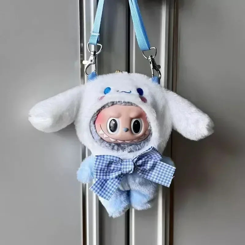 Sanrio Plush Doll Clothes — Kawaii Hello Kitty, Kuromi, Melody & Cinnamoroll Outfit for Labubu Plush Gift
