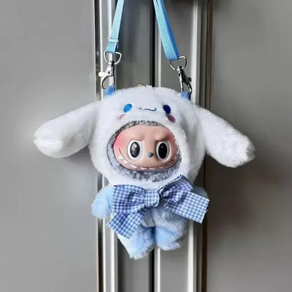 Sanrio Plush Doll Clothes — Kawaii Hello Kitty, Kuromi, Melody & Cinnamoroll Outfit for Labubu Plush Gift