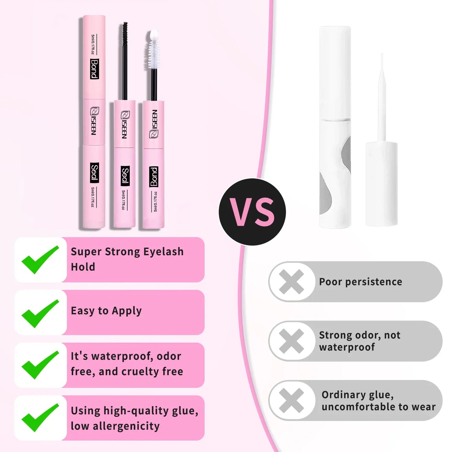 DIY Segmented False Eyelash Set – Large Capacity Cluster Lash Book with Glue, Remover, Tweezers, Brush & Festival Gift