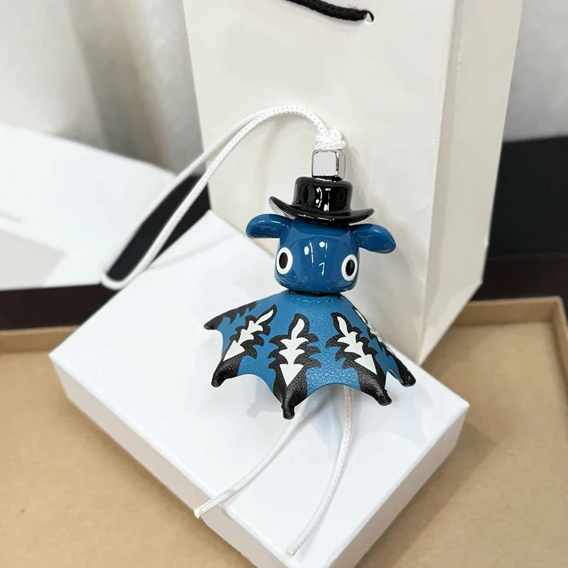 Genuine Leather Parrot Bird Bag Charm – High-End Durable Handmade Fashion Accessory for Women’s Bags, Exquisite Decorative Pendant