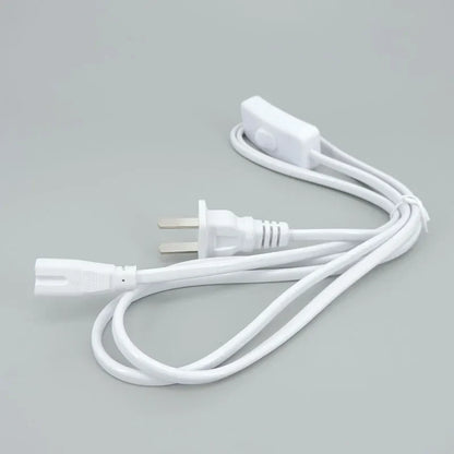 2/3 Pin AC Switch Cable – ON/OFF Power Extension Wire for T5/T8 LED Tube Lighting with EU/US Plug Connector