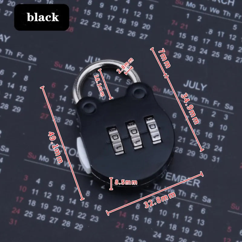 KK&FING 3-Digit Combination Padlock – Luggage, Gym Locker, and Drawer Safe Lock for Travel and Security