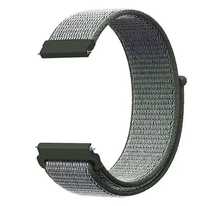 22mm Sport Nylon Loop Watch Band – Breathable Replacement Wristband for NORTH EDGE APACHE-46 Smartwatch, Durable Adjustable Strap