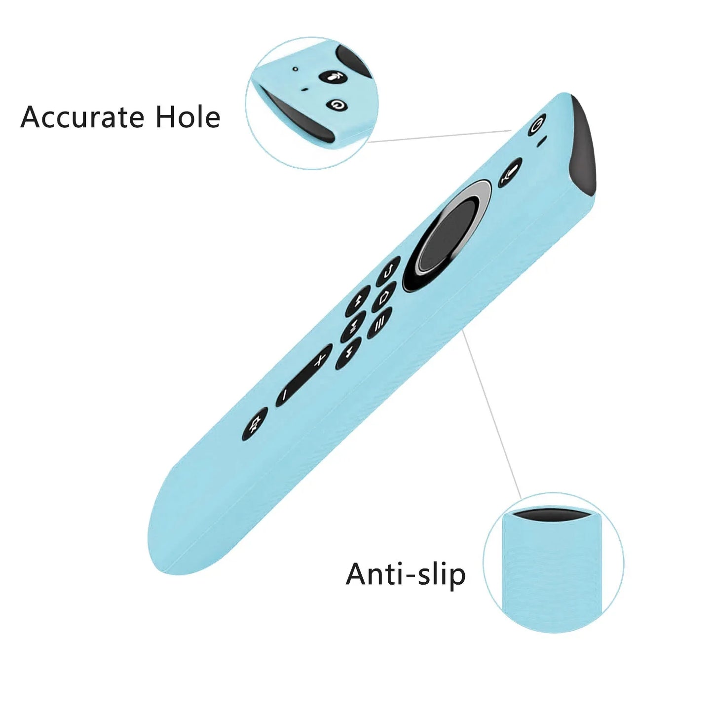 Shockproof Anti-Slip Silicone Case for Amazon Alexa Fire TV Stick Remote Control: Protective Cover for Durable Controller Sheath