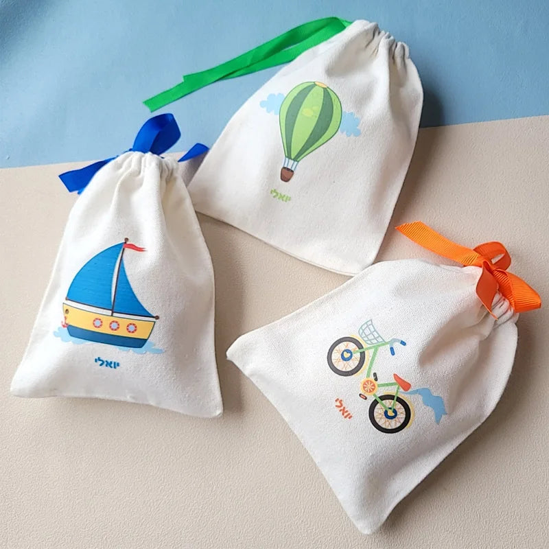 Small White Cotton Gift Bags – Custom Muslin Drawstring Pouches 5x7cm 8x10cm 9x12cm for Party, Candy, Jewelry Favor