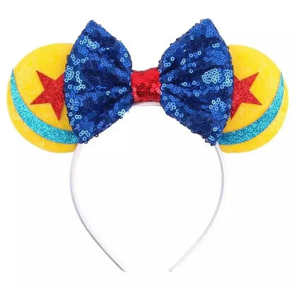 Toy Story Character Headbands - Sequin Bow, Woody, Buzz Lightyear & Alien Hair Accessories for Girls