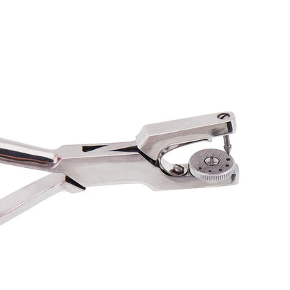 Dentistry Dam Hole Puncher Set – Pliers & Orthodontic Tools with Leather Bag for Dentists