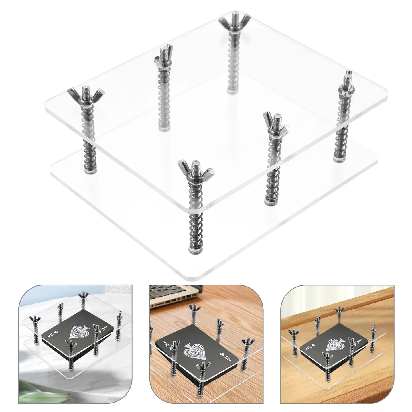 Curvature Corrector Flat Card Holder – Pressing & Storage Tool for Repairing and Flattening Accessories