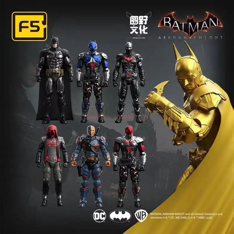 F5 Roundd Culture Batman Arkham Knight Figure – Deathstroke & Red Hood Movable Anime Blind Box Toy Collection Gift