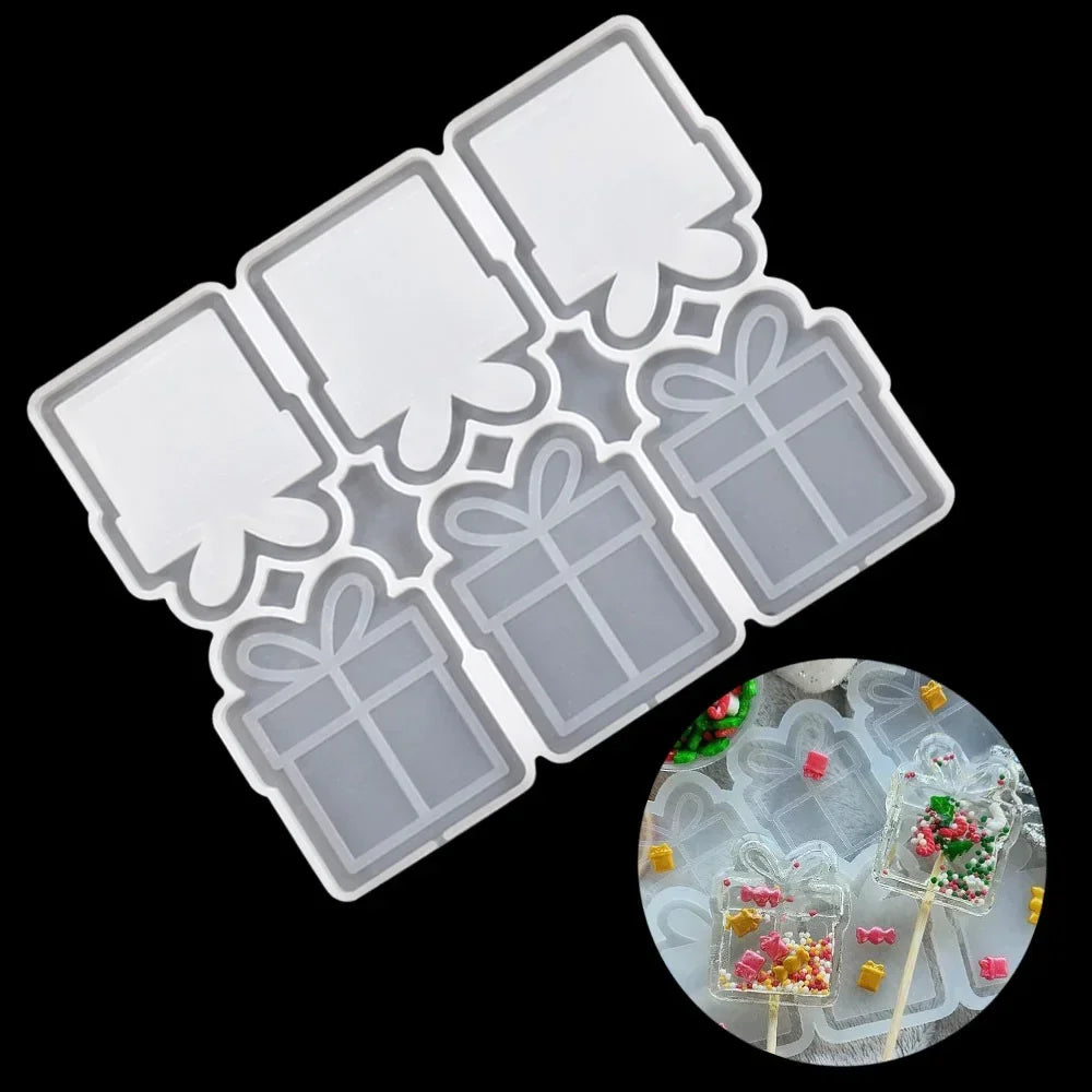 Halloween & Christmas Silicone Lollipop Mold – Pumpkin, Ghost & Elk Shape Candy, Chocolate, Cheese & Cake Decorating Tool