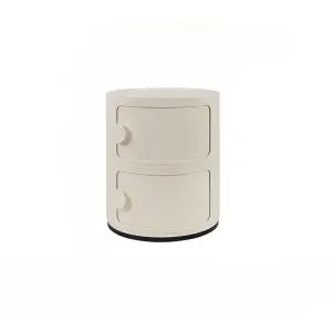 Nordic Round Bedside Table – Mini 2/3/4/5 Layer Cute Storage Cabinet, Creative Living Room & Bedroom Furniture