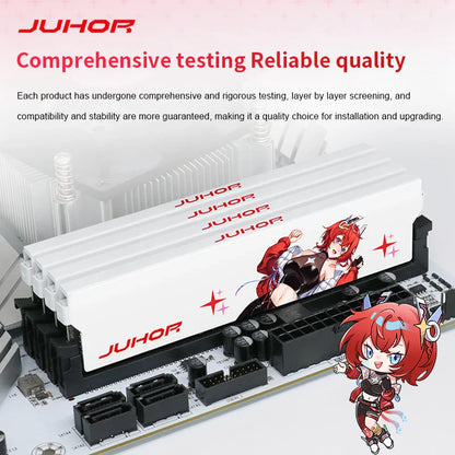 JUHOR DDR4 Gaming RAM – 8GB/16GB 3200MHz-3600MHz Desktop Memory Kit (8GX2/16GX2)