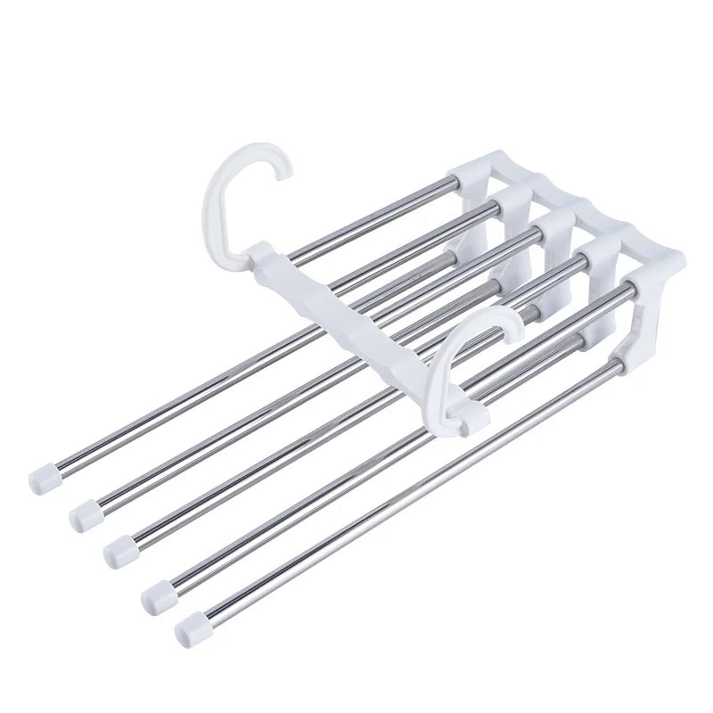 Telescopic Folding Multi-Layer Pants Rack – Magic Pants Hanger for Household Wardrobe Storage