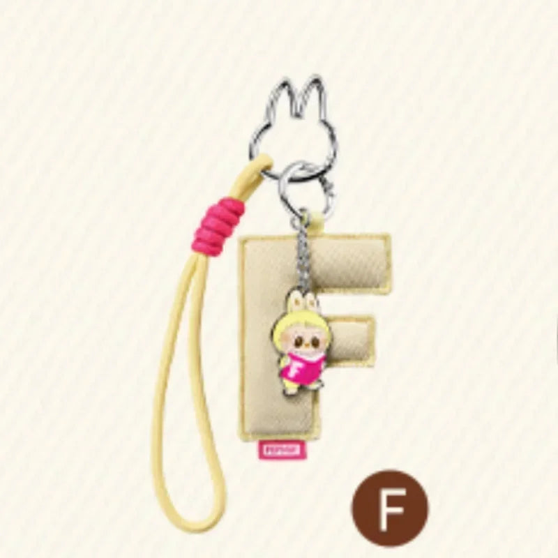POP MART Labubu The Monsters Pin — Love Series Letter Pendant Blind Box, Mystery Toy Figure Ornament