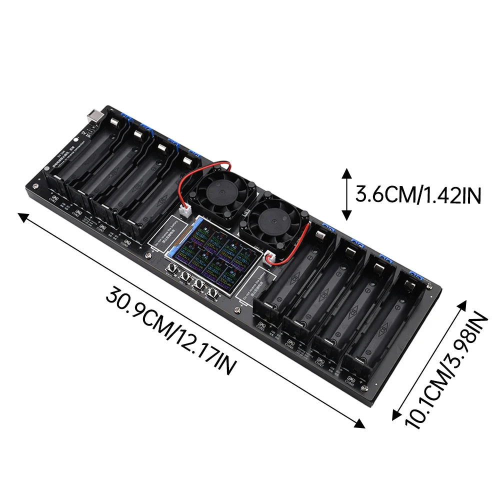 18650 Lithium Battery Capacity Tester – Digital DC Power Detector with 2.4-inch Color Screen, 5V 10A Automatic Measurement