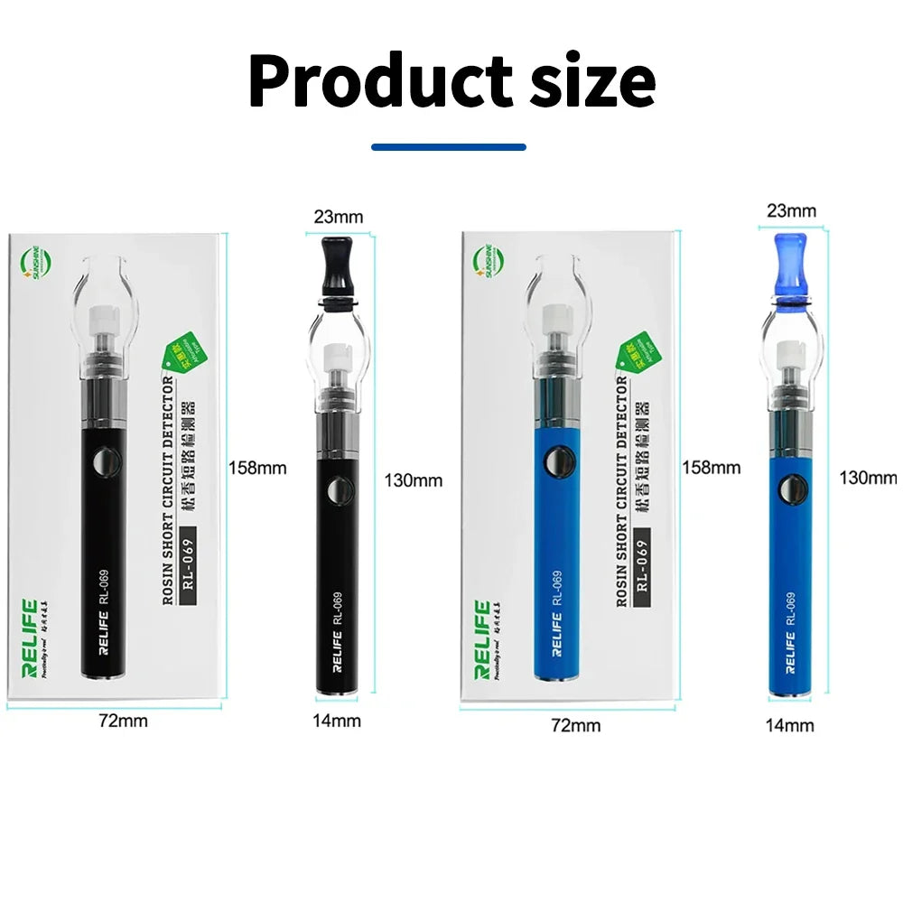 RELIFE RL-069 Rosin Atomizer - Iron-Free Soldering Tool for Mobile Phone Motherboard Repair with Short Circuit Detection