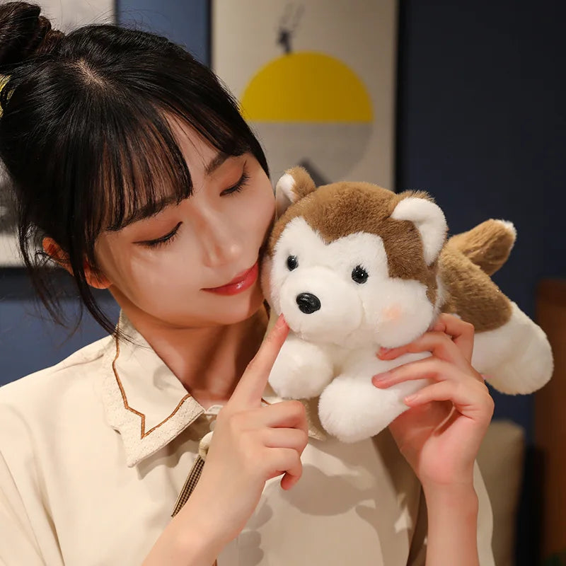 30/40cm Cute Husky Dog Plush Toy – Soft Kawaii Stuffed Puppy Pillow Doll for Xmas Gift