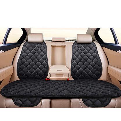 Universal Winter Warm Car Seat Cover Protector Set – 3-Piece Rear Seat Cushion & Back Cushion Auto Seat Protection for Cars, SUVs & Vans