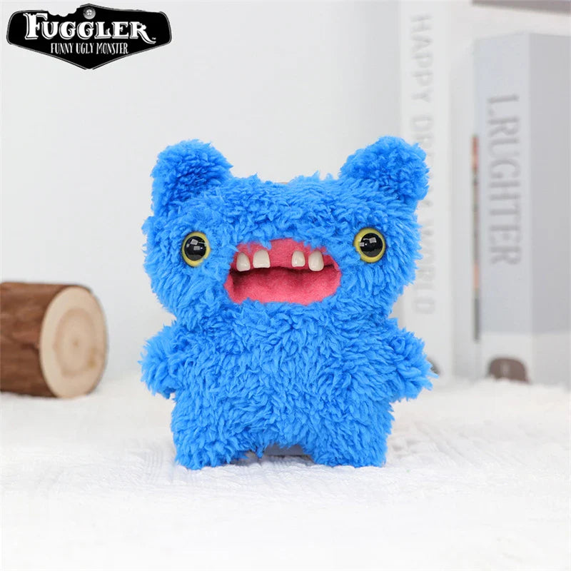 12cm FUGGLER Plush Keychain – Funny Ugly Teeth Monster & Wide-Eyed Rabbit Pendant Toy Gift