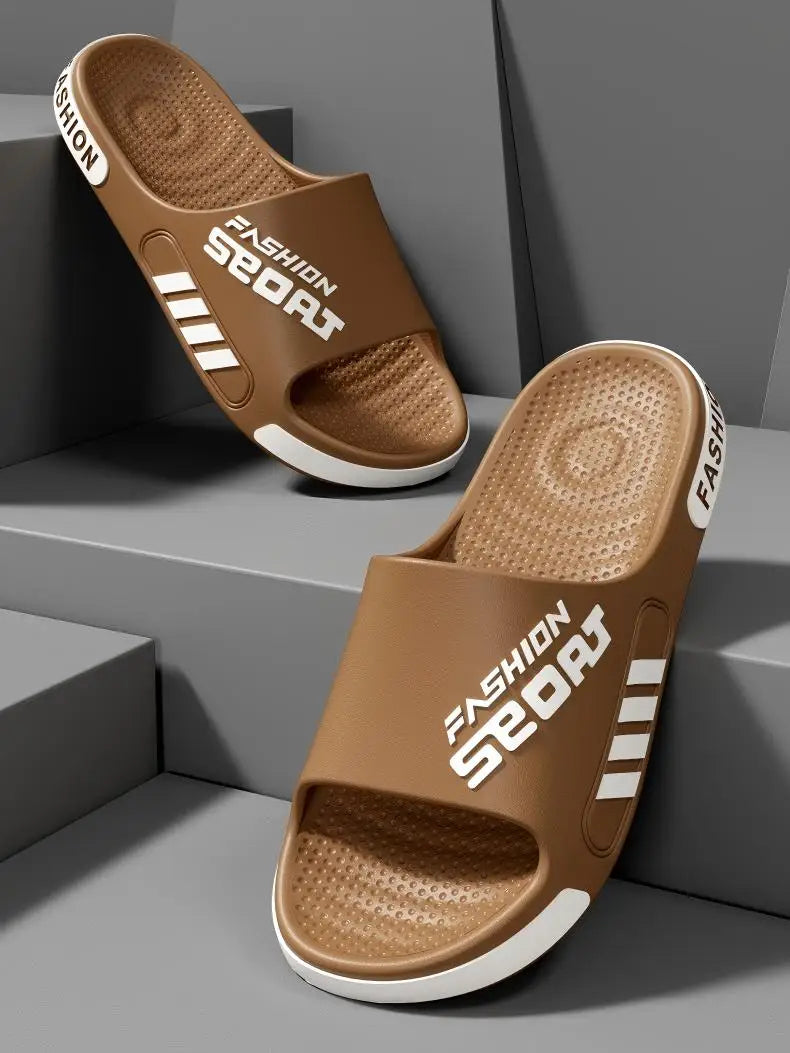 Men’s & Women’s Large Size EVA Slippers — Trendy Non-Slip Outdoor Summer Slippers for Students & Couples