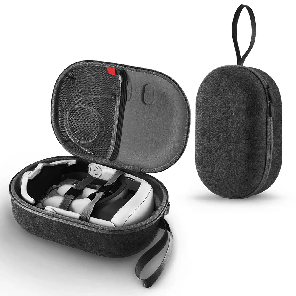 Portable Carrying Case for Meta Quest 3 - Travel-Sized VR Storage Bag with Larger Capacity, Protective EVA Material for Quest 3 Accessories