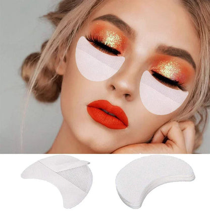 10/20/50/100Pcs Eyeshadow Shields - Disposable Under Eye Patches, Lint-Free Makeup Stickers & Applicators