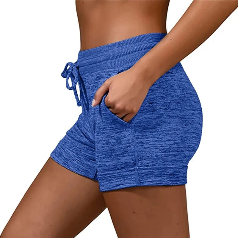 Summer Women’s High Waist Elastic Printed Shorts — Casual Sport Fitness Running Oversize Sweatpants