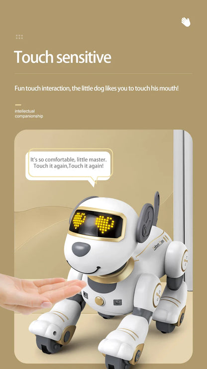 Funny RC Robot Dog – Programmable Electronic Stunt Dog with Voice Command, Touch Sensor & Music, Toy Gift for Kids