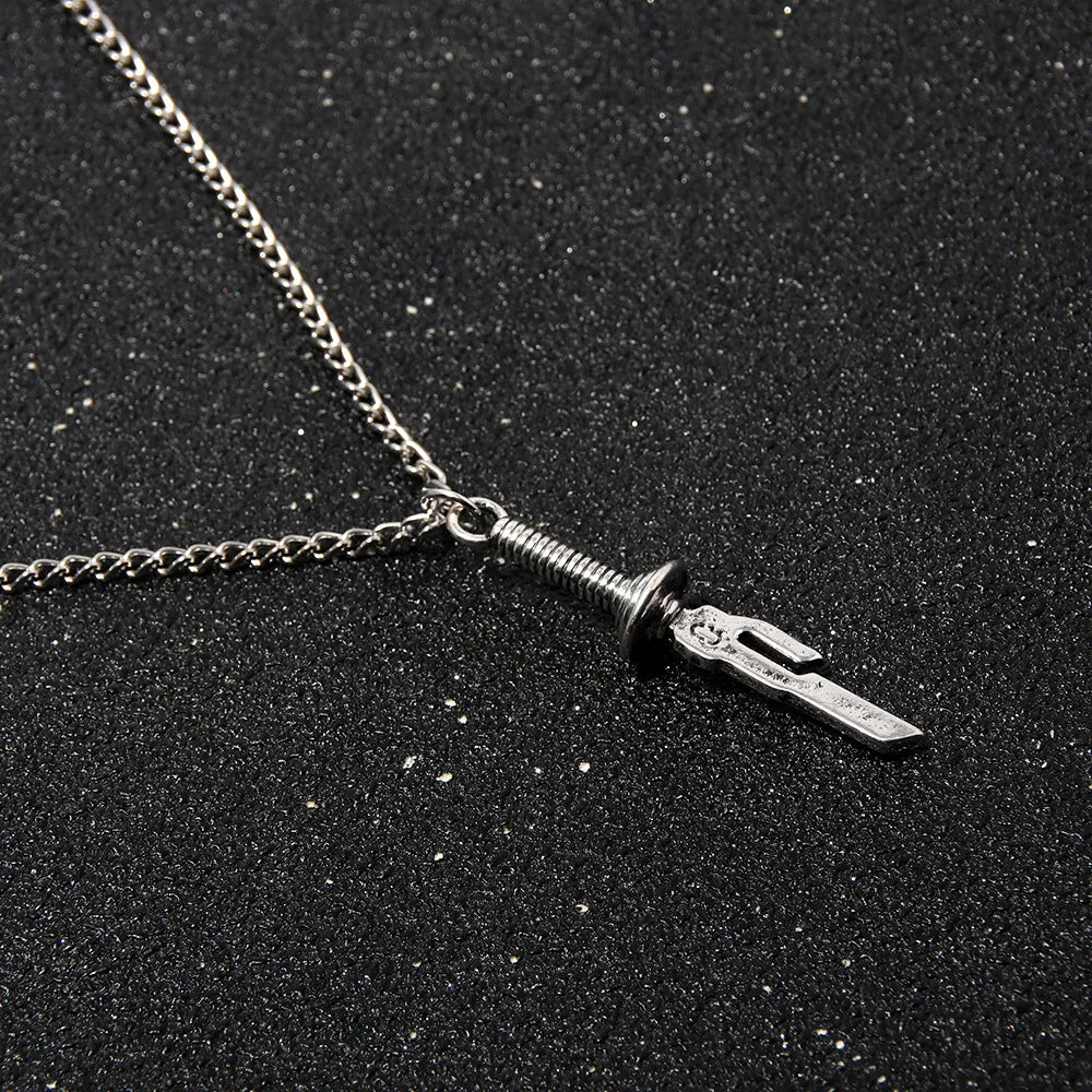 Jujutsu Kaisen Toji Fushiguro Sword Necklace – Spear of Tianri Knife Pendant for Unisex Cosplay