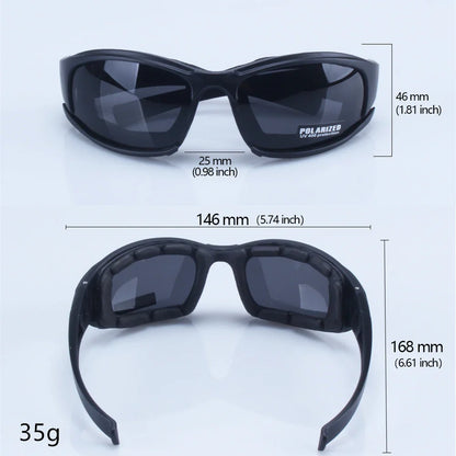 X7 Military Polarized Sunglasses for Men: Bullet-Proof, Smoke Lens Goggles for Motorcycle Cycling and Airsoft Shooting
