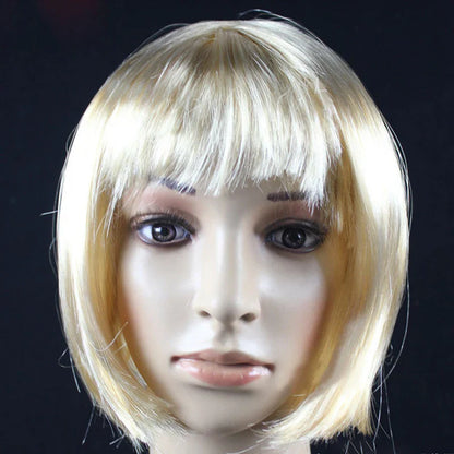 Pretty Short Bob Wig for Women – Natural Fashion Synthetic Wig for Halloween, Cosplay, Anime, and Daily Party Wear