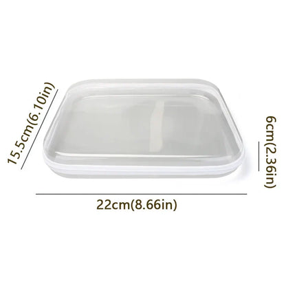 Plastic Zippered Storage Pouch — Stackable Waterproof Hard Case with Clear Shell