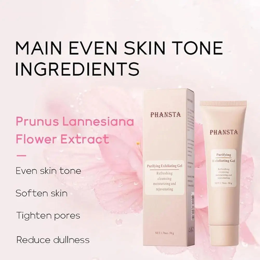 Face Exfoliating Gel - Deep Pore Cleansing, Dead Skin Removal & Moisturizing Facial Scrub