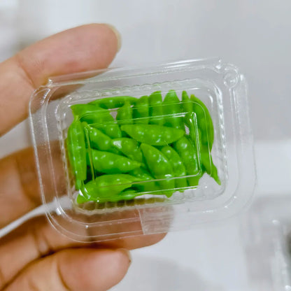 1/6 Miniature Dollhouse Fruit Set – Mini Peach & Grape with Box for Blythe, OB11, BJD Dolls