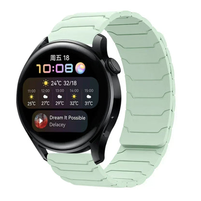 22mm Magnetic Silicone Watch Strap – Replacement Sport Wristband for OnePlus Watch 3/2R/2 & OPPO Watch X/X2/4 Pro 46mm Band