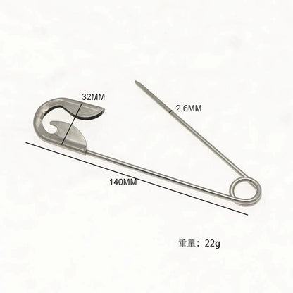 Large Brooch Pin - Women's Decorative Hair Clip and Clothing Waist Fastener for Jeans, Suits and Fashion