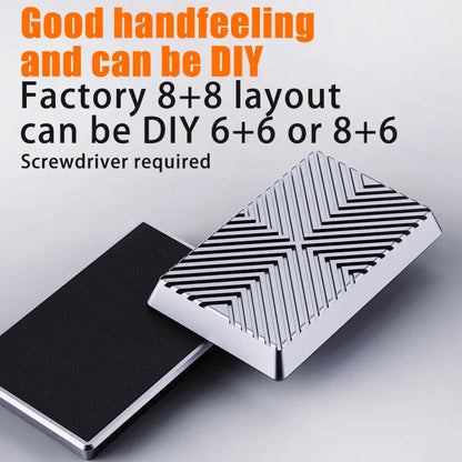 Newest Magnetic Cube Push Slider – Anti-Stress Metal Fidget Slider, DIY Decompression Desk Toy, EDC for Adults and Kids Gifts