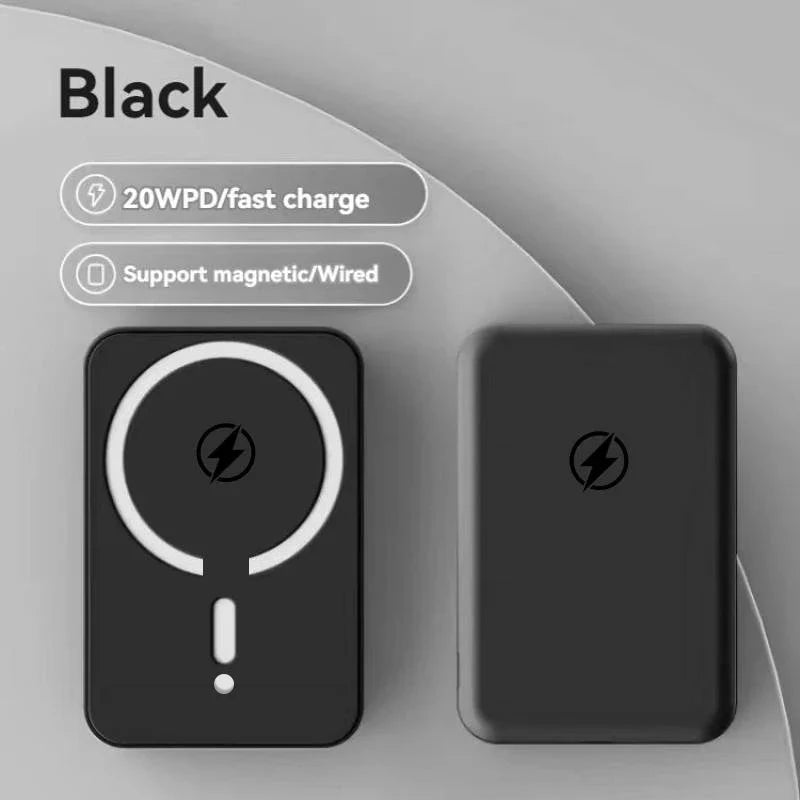 Magnetic Wireless Charger 10000mAh Power Bank – 15W PD Fast Charging Portable Battery Pack for iPhone 12–17 Series & Magnetic Charging Support
