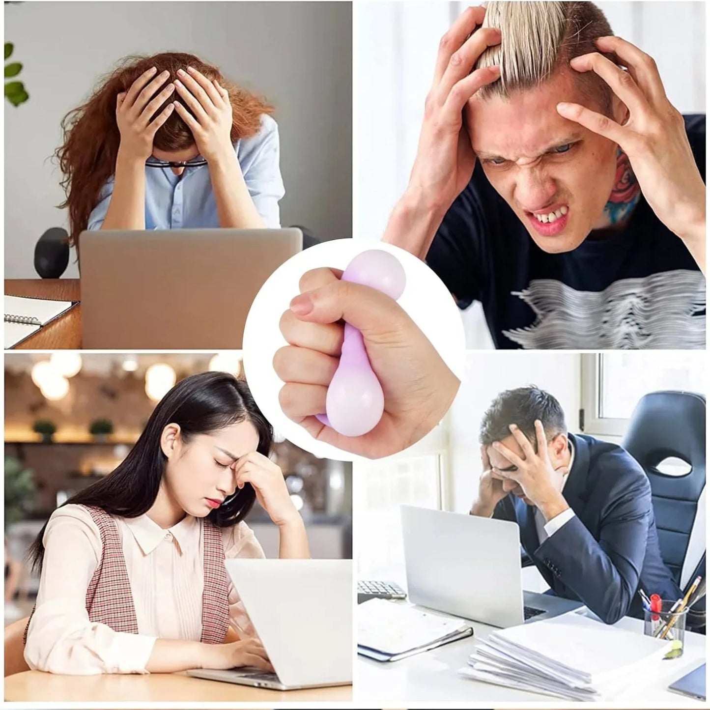 Colorful Dumpling Squishy Stress Balls – Fidget Sensory Toy, Food Simulation Bun with Steamer, Squeeze Dough Ball Gift