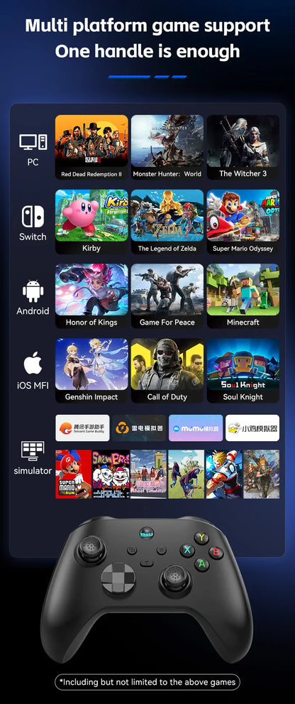 G6 Mobile Game Controller for Switch, iOS, Android & PC with Hall Effect Joystick – Cloud & Streaming GamePad