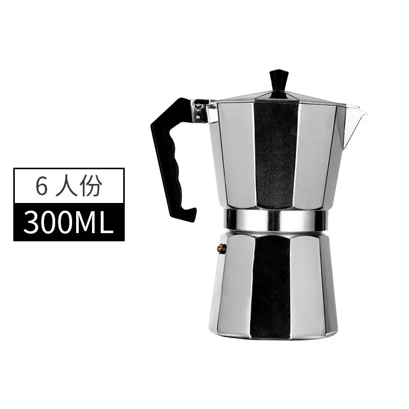 Mocha Coffee Pot – Italian Aluminum Octagonal Portable Coffee & Tea Maker